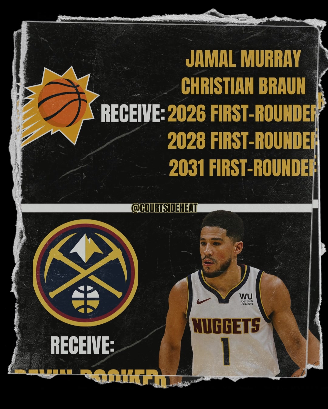 这真是疯了美媒模拟掘金可拿穆雷布劳恩三首轮去换布克